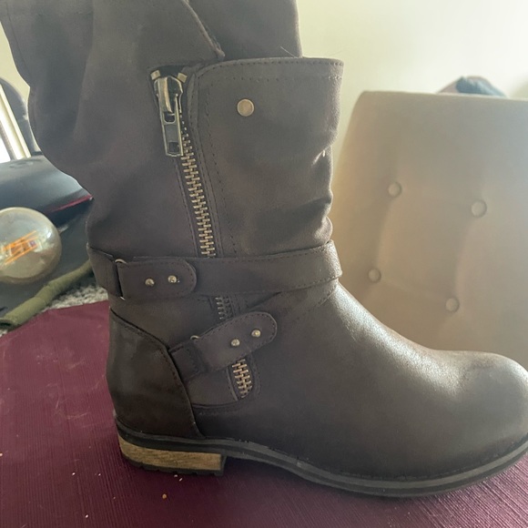 LANE BRYANT BROWN BOOTS 8w - Picture 2 of 7